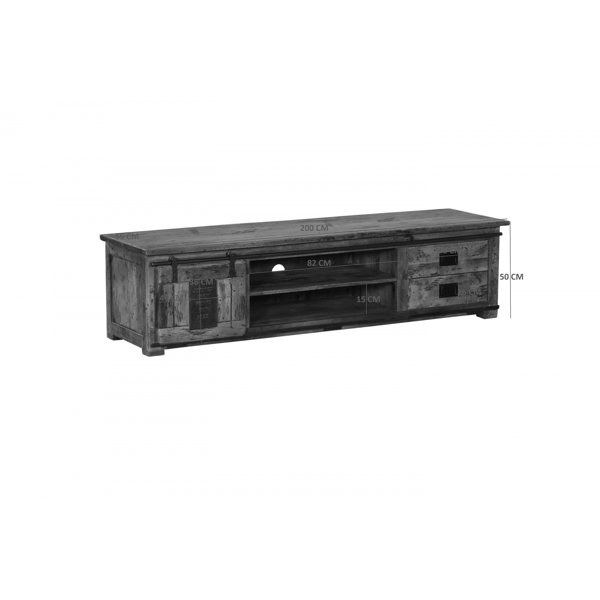Massivmoebel24 Railway Solid Wood TV Stand for TVs up to 88 & Reviews Wayfair.co.uk